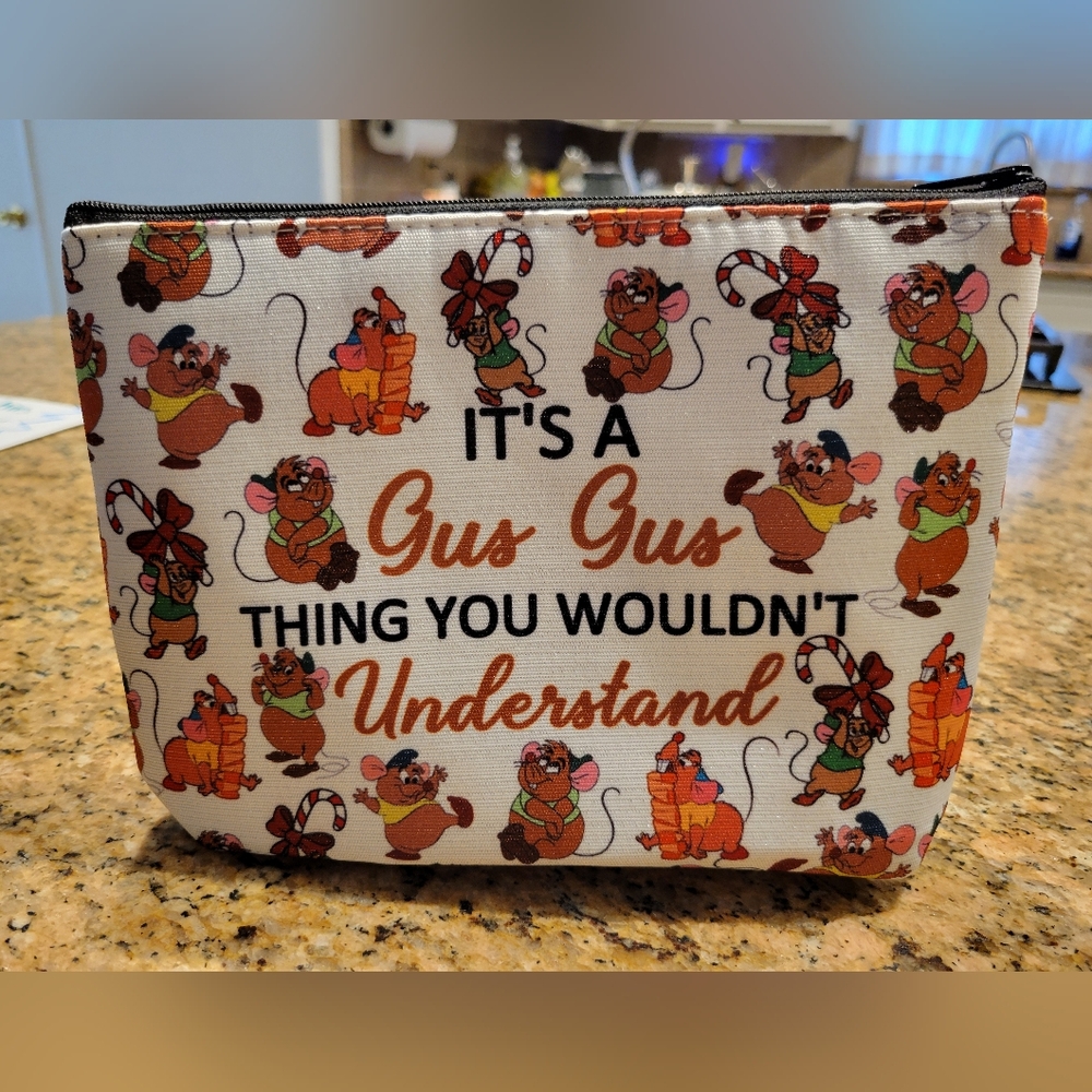 NWOT Gus Gus Canvas Makeup Bag